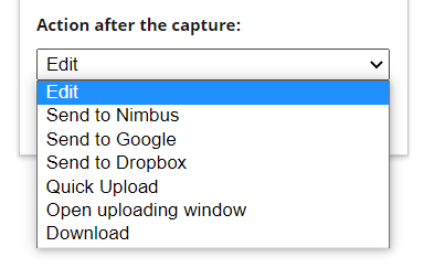 Screenshot Saving Ways with Nimbus Capture. Image powered by Nimbus Platform