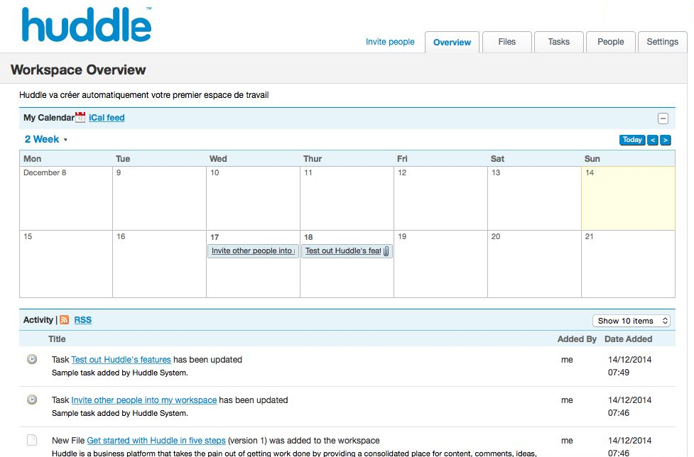 Huddle. Bild powered by FuseBase.