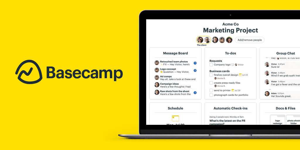 Basecamp for Project Work. Bild powered by FuseBase.
