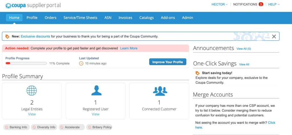 Coupa Supplier Portal is In the Top 5 Vendor Portal Solutions in 2023. Image by Nimbus Platform