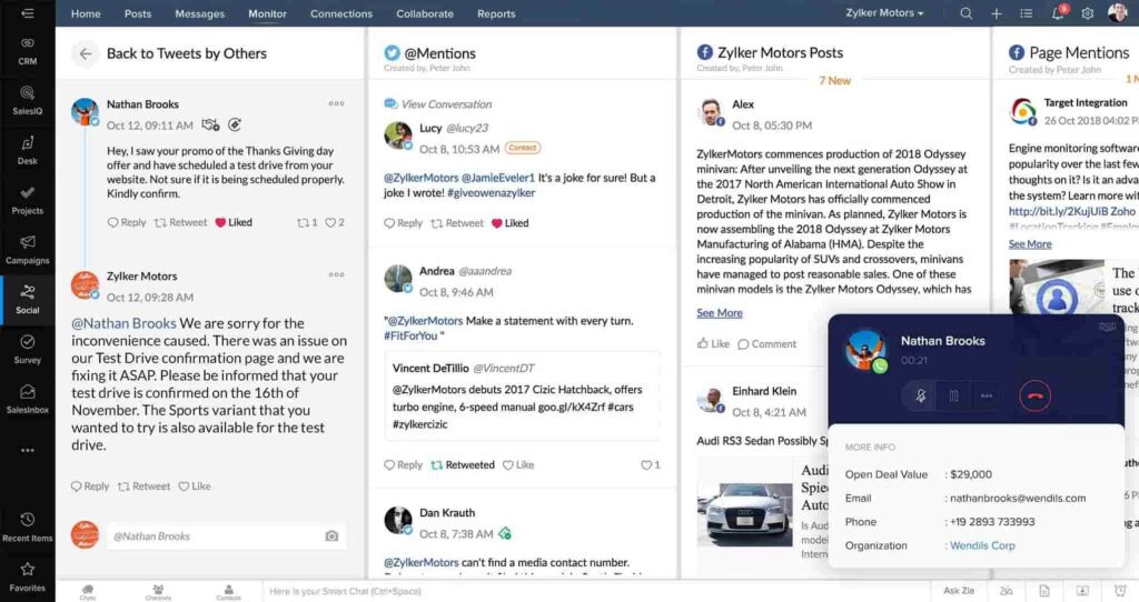 Zoho CRM Plus is in the Top 5 Moxo Alternatives to Improve Your Team Collaboration. Image by Nimbus Platform