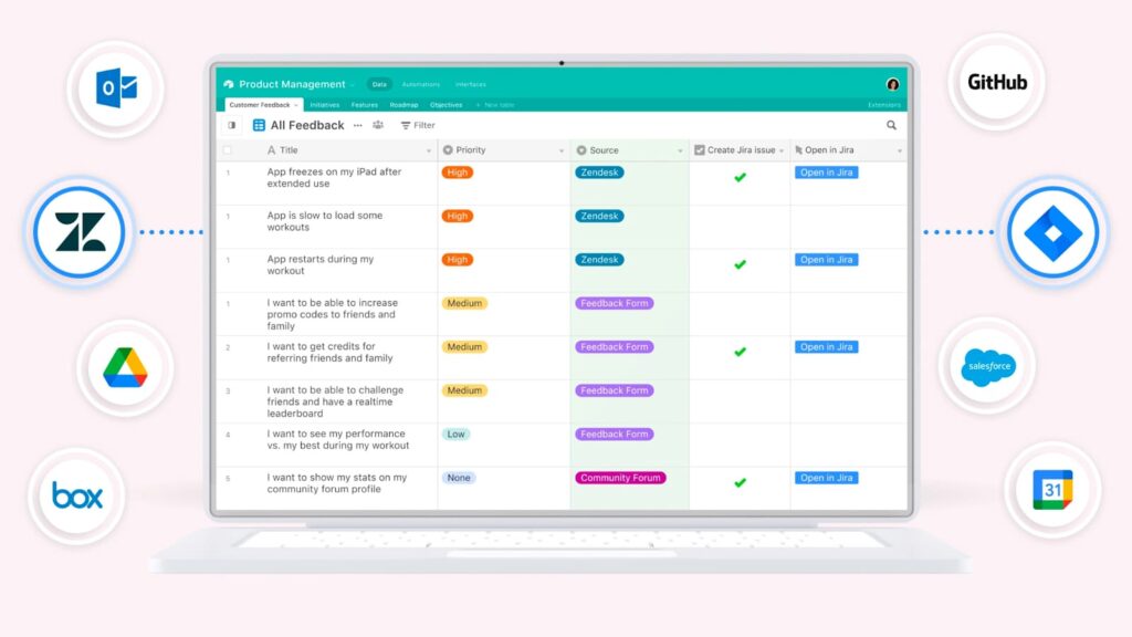 Airtable is In the List of 11 Top Zoho Creator Alternatives. Image by Nimbus Platform