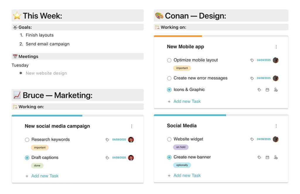 Types of Team Coordination. Image by Nimbus Platform