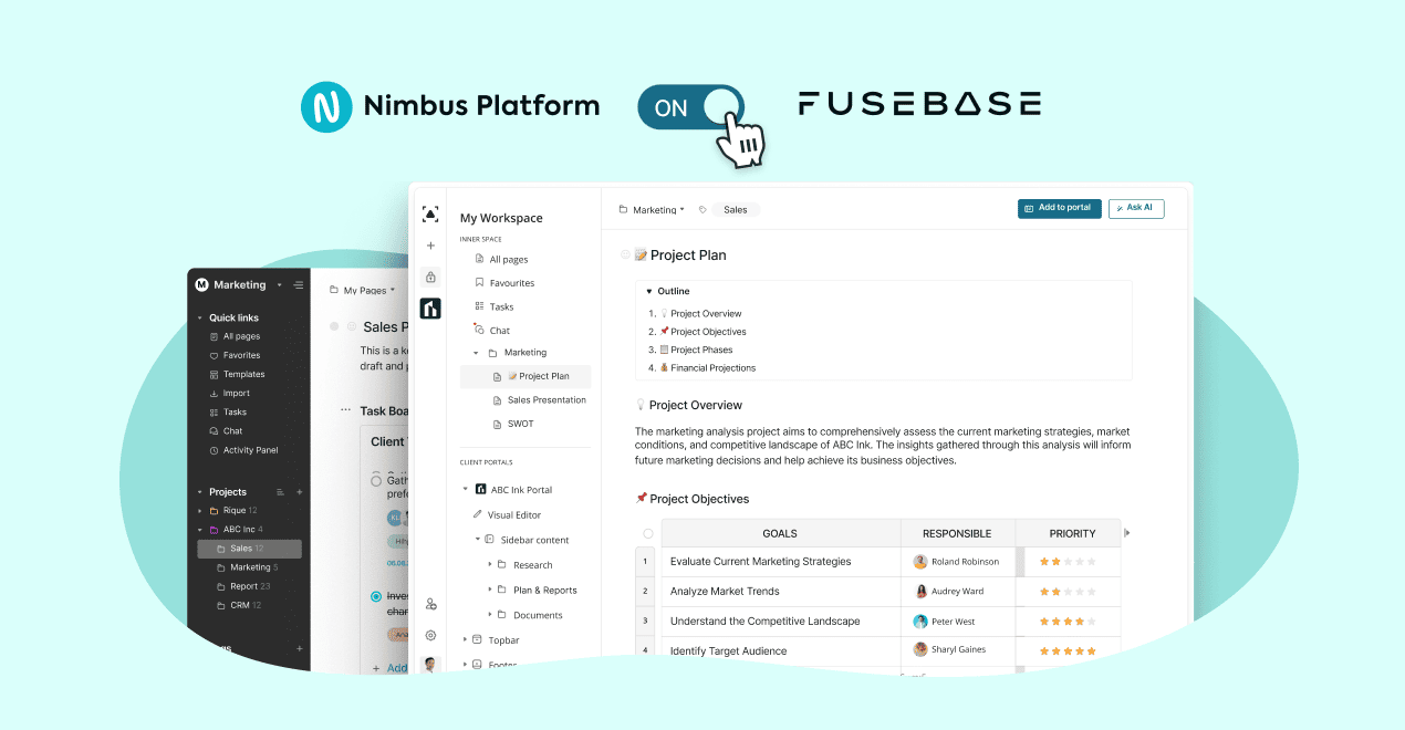 Umgestaltung der Kundenzusammenarbeit – Nimbus wird zu FuseBase