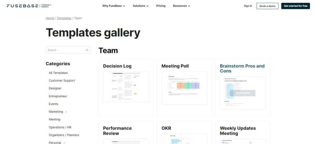 FuseBase Templates are the Key To Make Your Meeting Agenda Work. Article by FuseBase