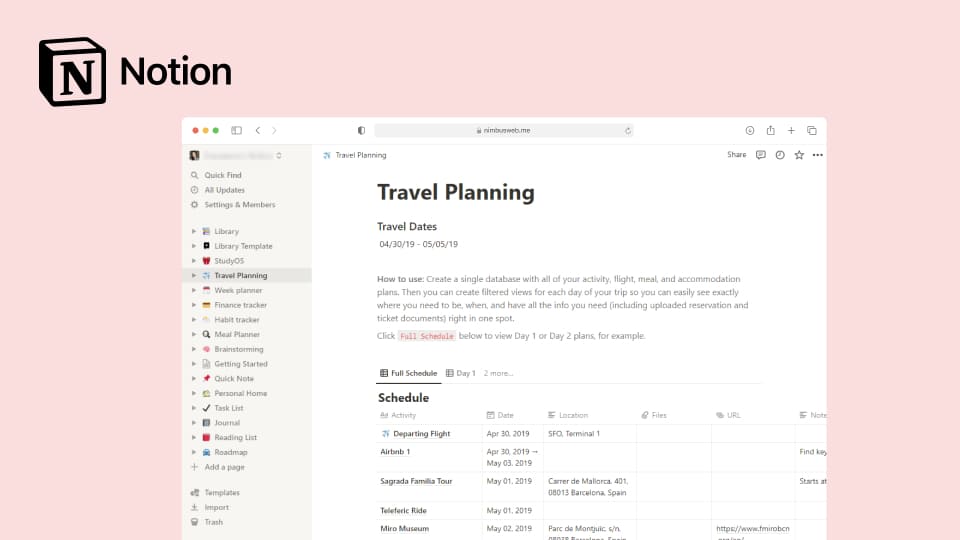 Notion. Bild powered by FuseBase.