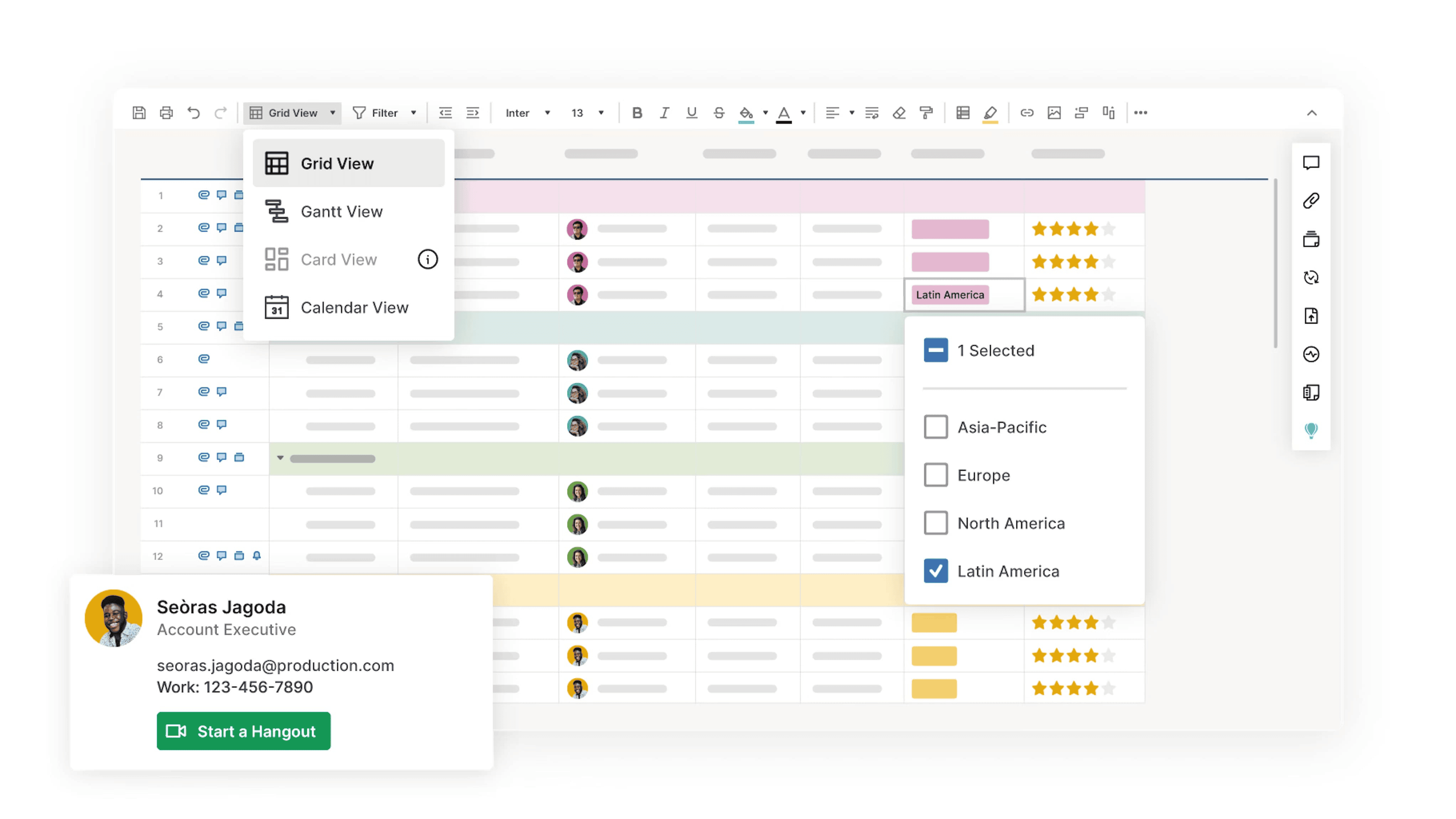 Smartsheet. Bild powered by FuseBase.