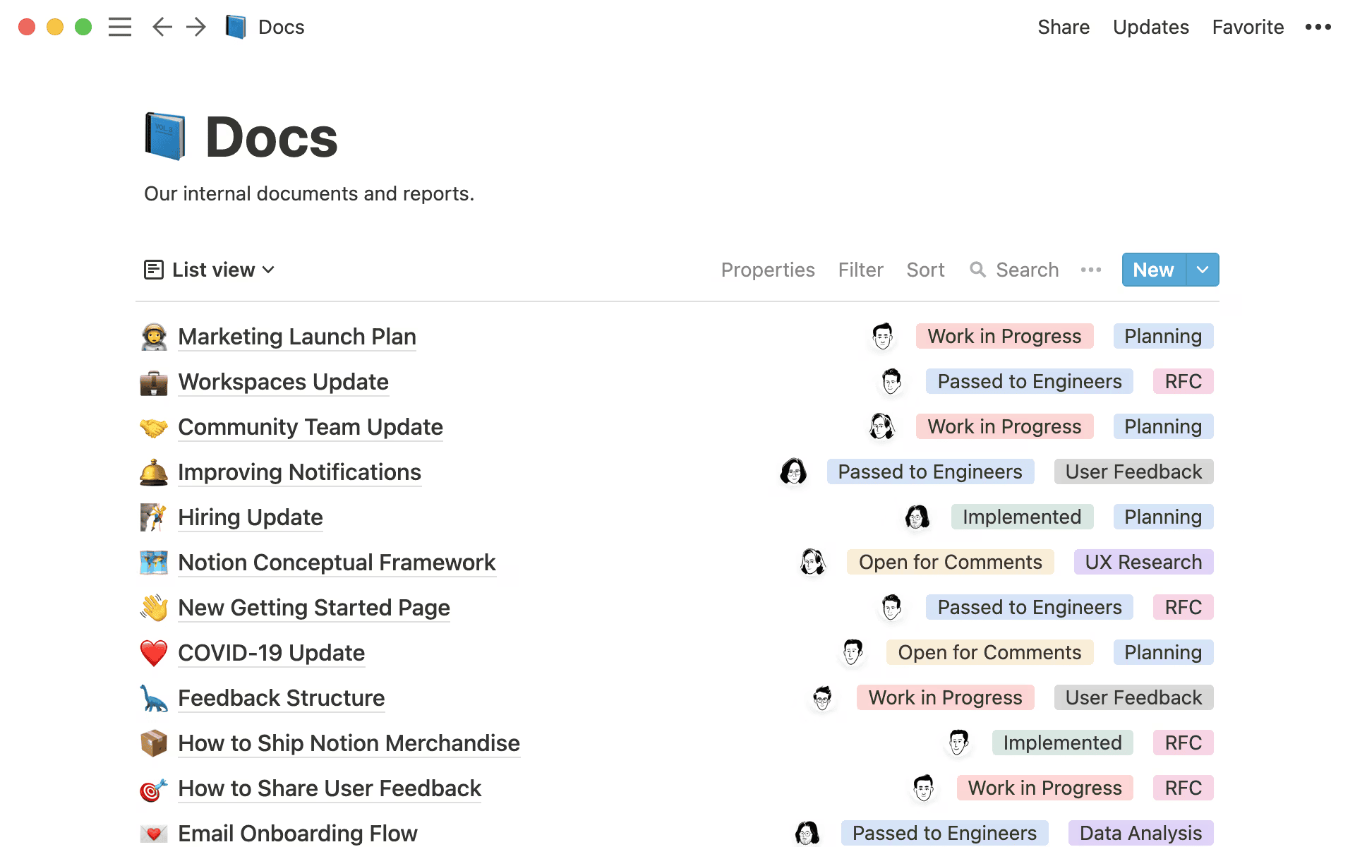Notion as an alternative to Dropbox Dash. Image powered by FuseBase.