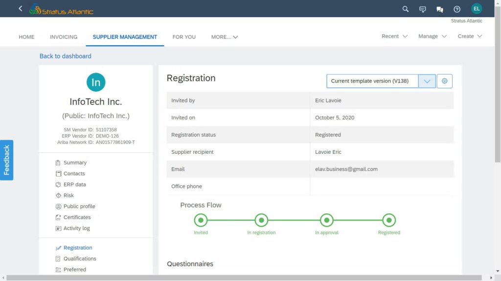SAP Ariba. Bild powered by FuseBase.
